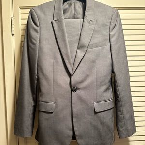 Topman grey jacket and pants suit set